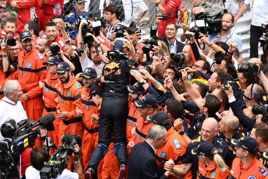 La vittoria di Ricciardo. Afp